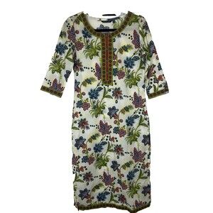 STOP Women's Dress Asian Inspired Multicolor Size XS
